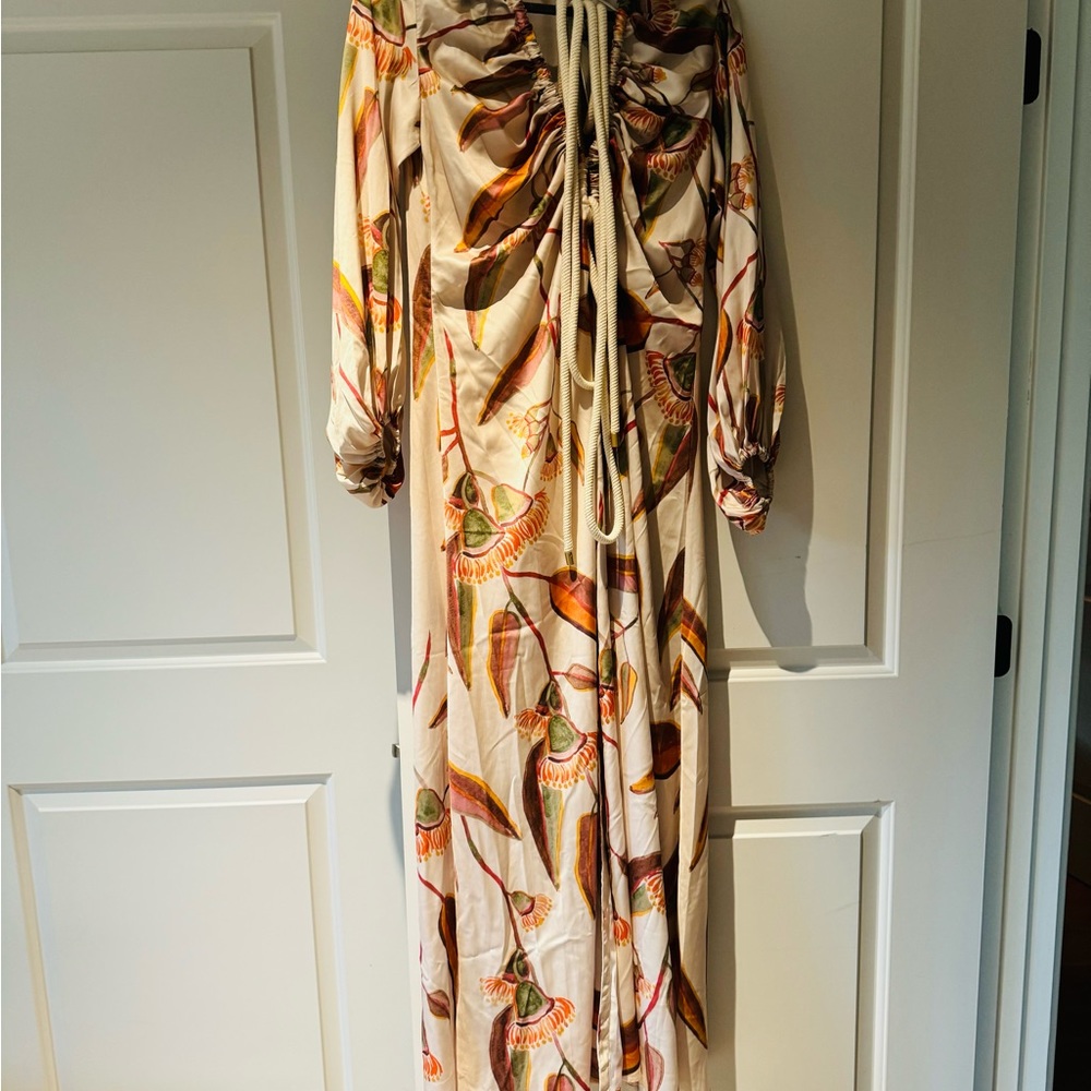 NWT-  Andrea Iyamah Neema Eucalyptus Robe/Dress  L/XL